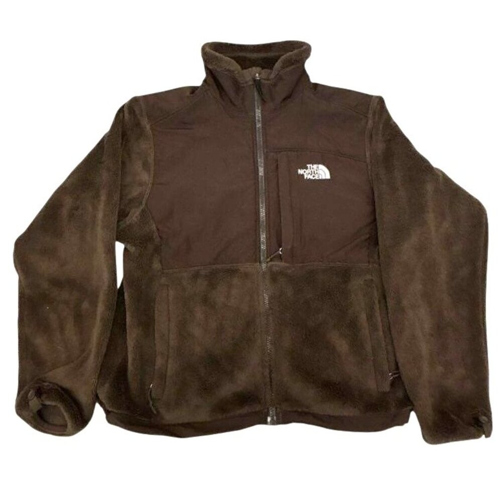 The North Face Women's Brown Fleece Full-Zip Jacket Size S